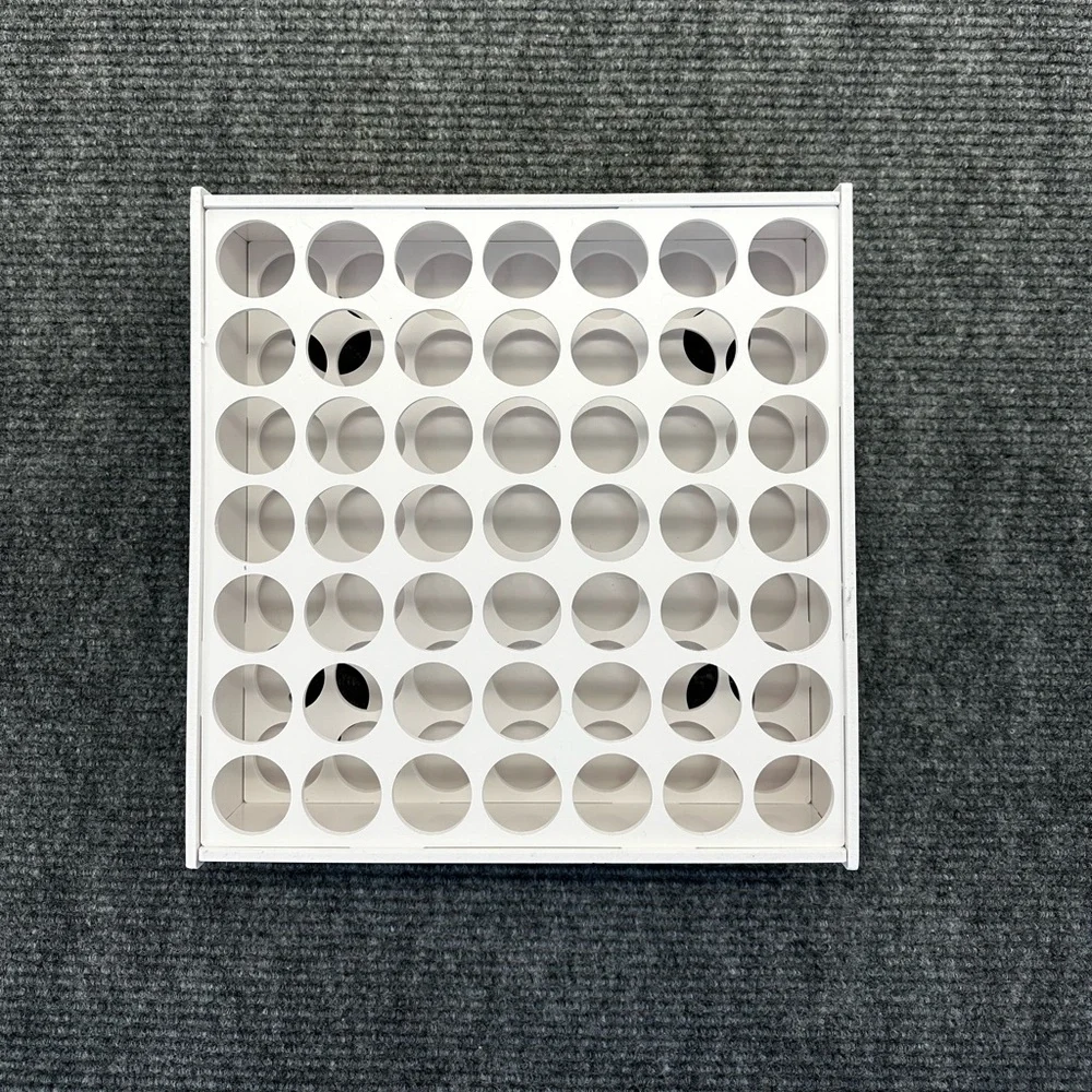 49 Slot Paint Wall Mount Or Free Standing Organizer Rack For Paint Bottles Art